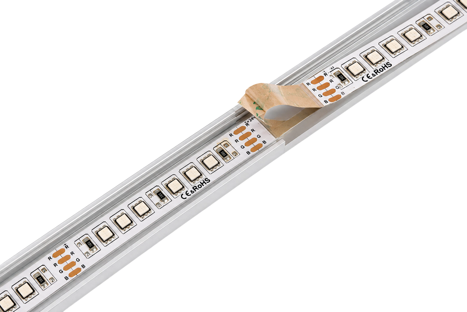 Instalace RGB LED pásku pomocí 3M samolepicí pásky